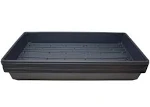 10 Plant Growing Trays (with Drain Holes) - 20" x 10" - Perfect Garden Seed Starter Grow Trays: for Seedlings, Indoor Gardening, Growing Microgreens