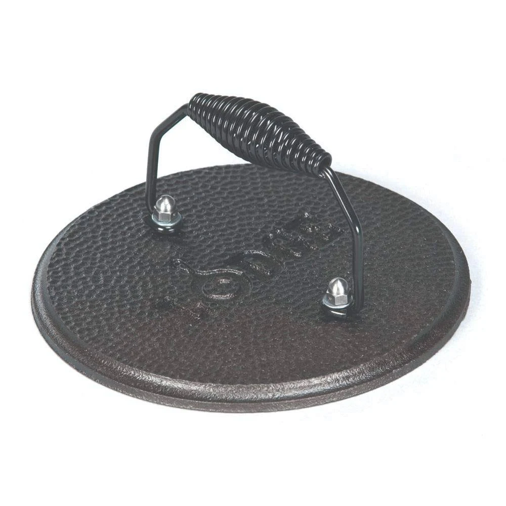 Lodge LGPR3 Cast Iron Round Grill Press