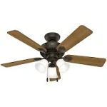 Hunter Swanson 44" Ceiling Fan with Lights, New Bronze 52781