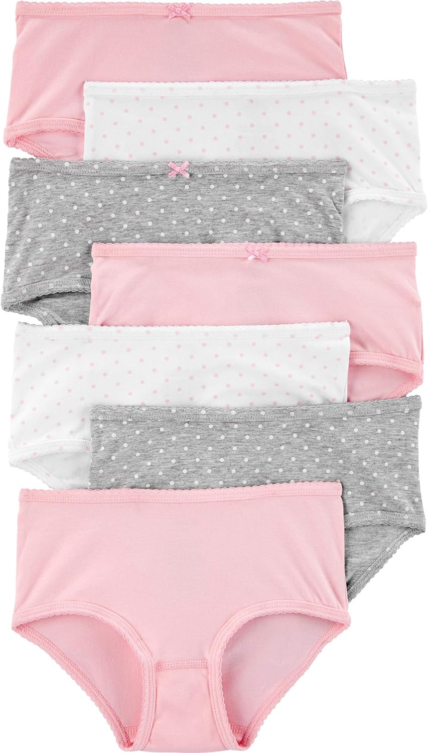 Carter's Girls' Little 7-Pack Underwear