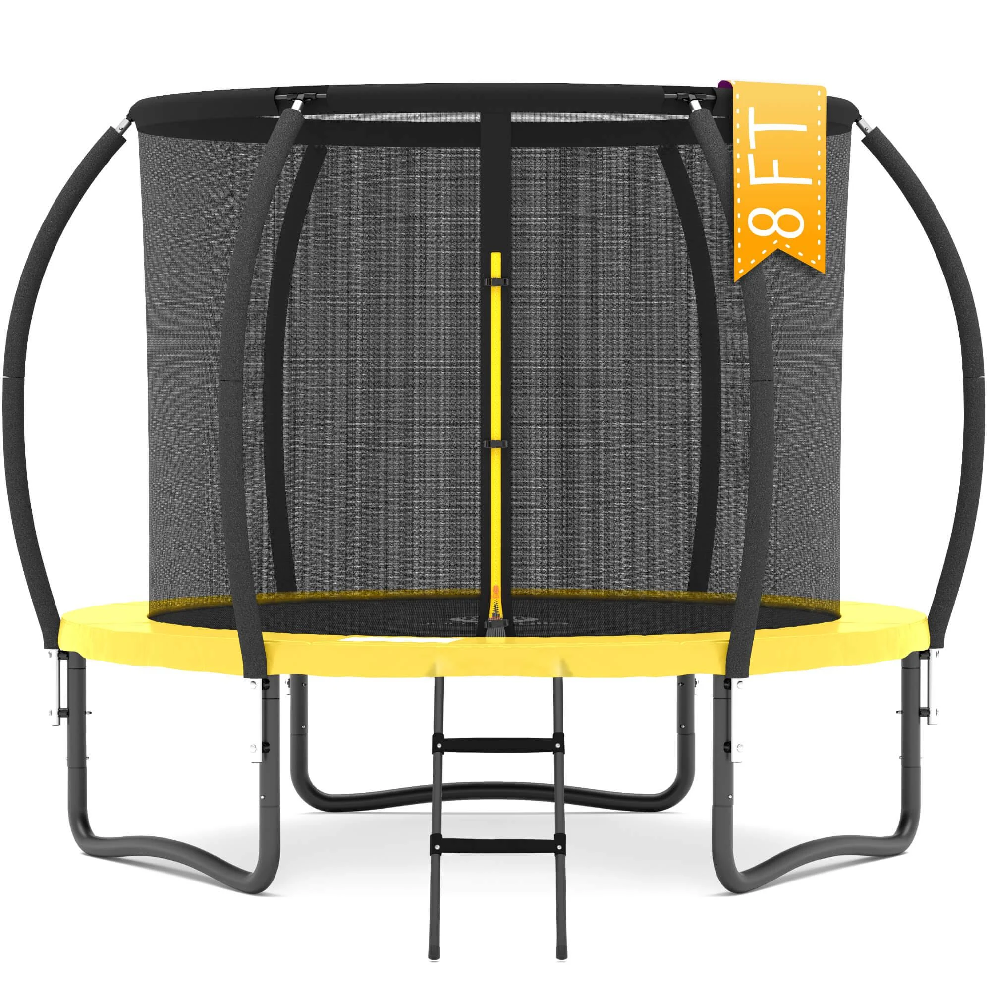 Jumpzylla Trampoline 8ft 10ft 12ft 14ft 15ft 16ft Trampoline with Enclosure ...