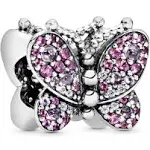 Pandora Charm 797882NCCMX Dazzling Pink Butterfly