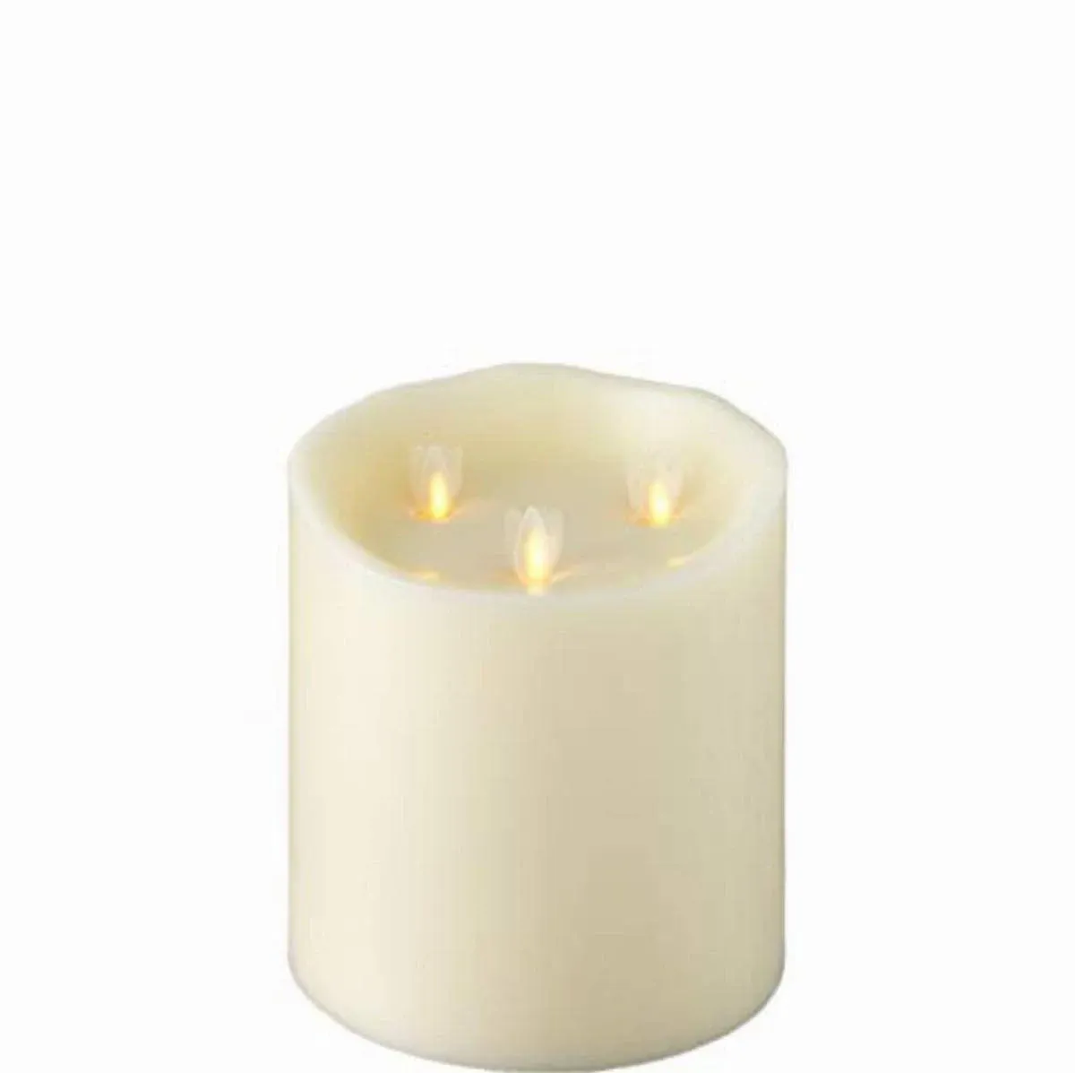 6" x 6" Ivory Pillar Candle