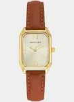 Anne Klein Women's Octagonal Leather Strap Watch