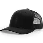 Richardson - Snapback Trucker Cap - 112 - Black - Adjustable