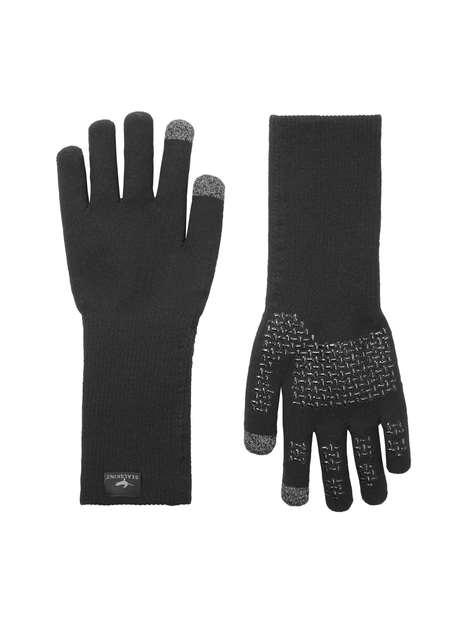 Sealskinz Waterproof All Weather Ultra Grip Knitted Gauntlet (XL / Black)