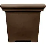 The Hc Companies Terrazzo Square Planter, Chocolate - 20"