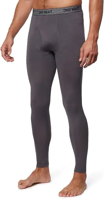 32 Degrees Mens Lightweight Baselayer Legging Form Fitting 4-Way Stretch Thermal ...