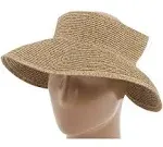 San Diego Hat Co. San Diego Hat Company Women's Large Brim Visor, Brown, Size: One size, 