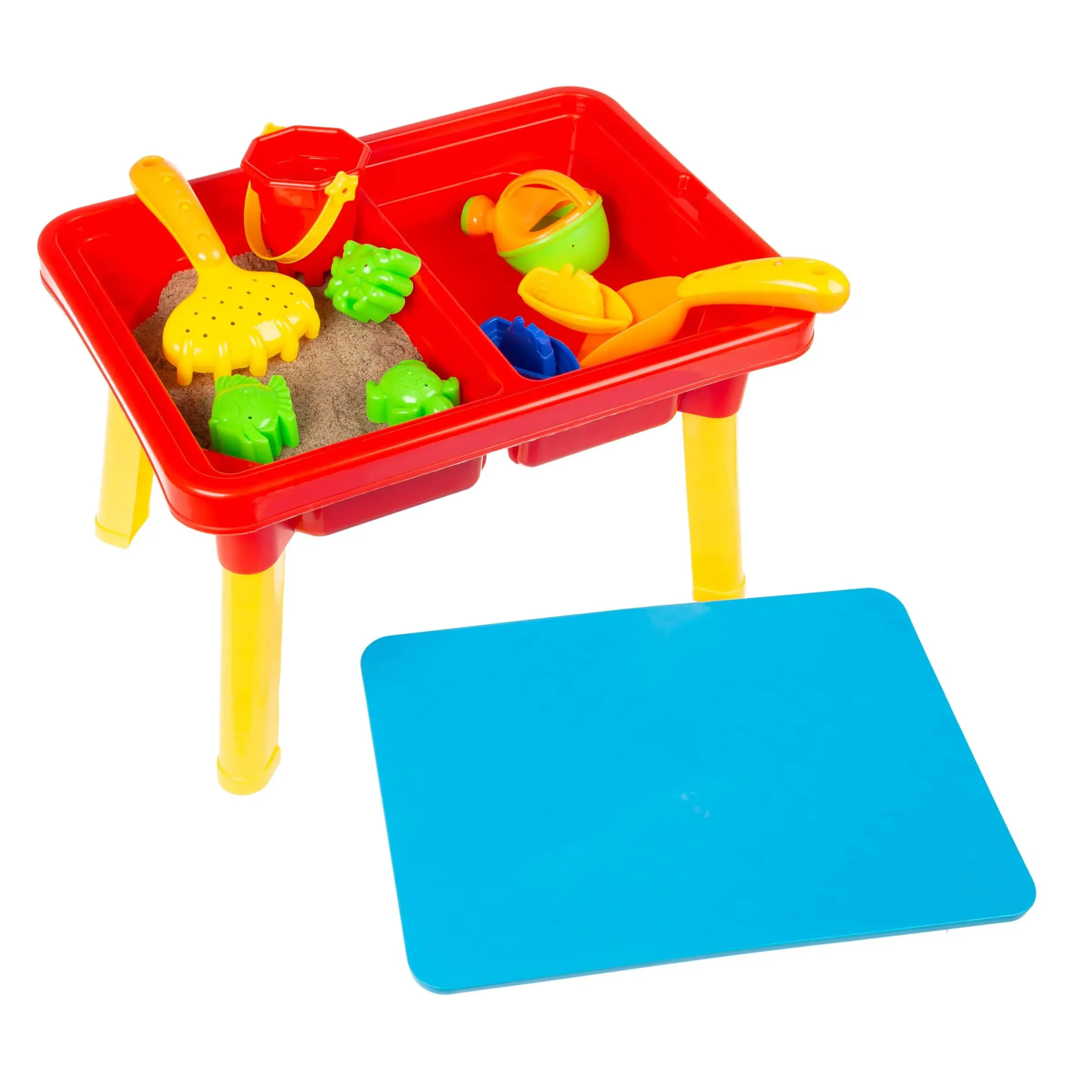 Toy Time Water or Sand Sensory Table with Lid and Toys