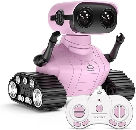 ALLCELE Robot Toys, Rechargeable Kids RC Robots for Girls & Boys, Remote Contro