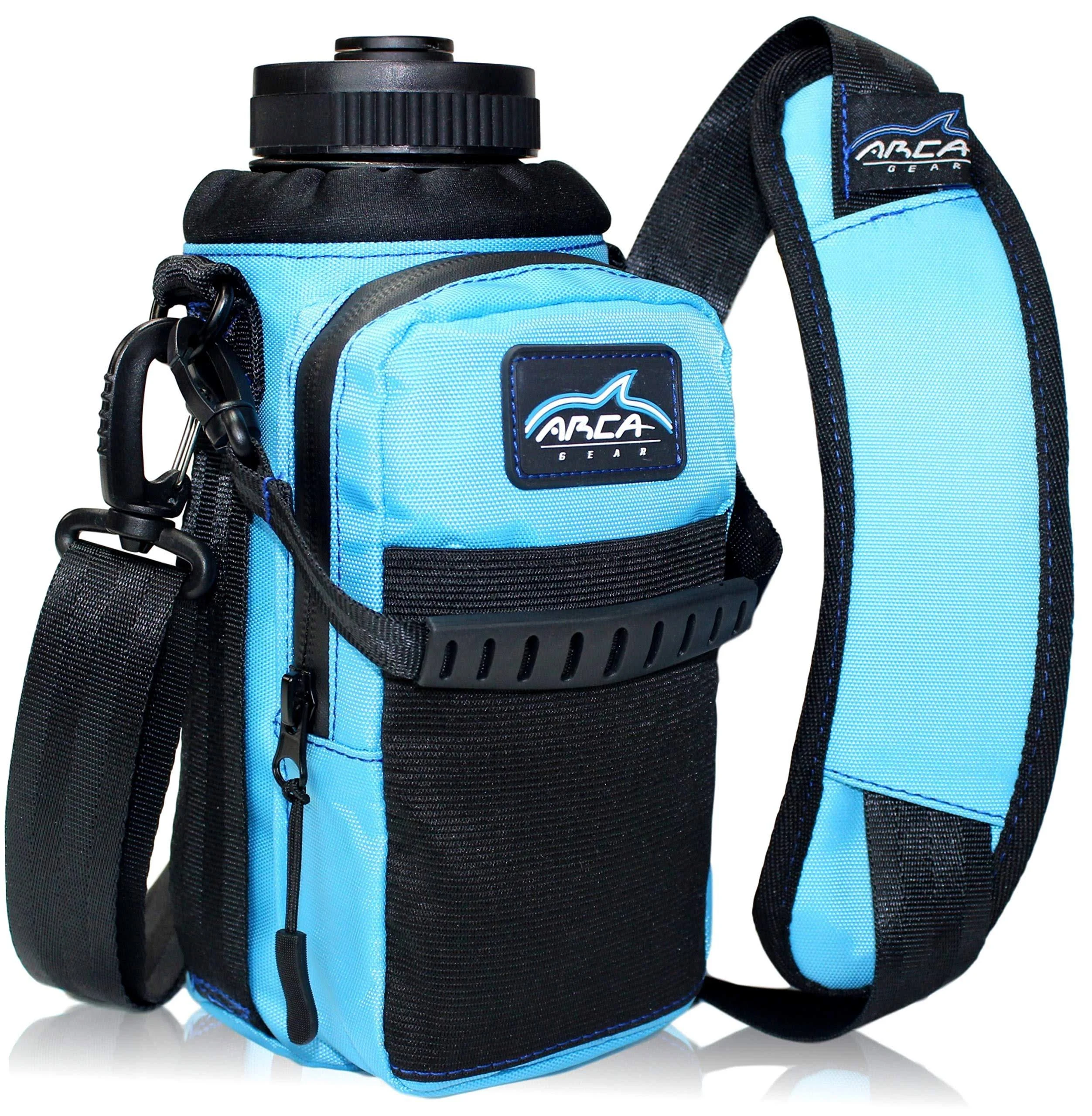 Arca Bags | Hydro Carrier 32oz - Insulated Water Bottle Sling, Carry Handle + Shoulder Strap | Color: Black/Blue | Size: Os | Ccoshea10's Closet