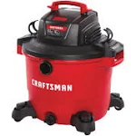 Craftsman CMXEVBE18695 16 Gallon 6.5 Peak HP Wet/Dry VAC, Heavy-Duty Shop Vacuum with Muffler/Diffuser and Attachments