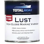 TotalBoat Lust Marine Varnish, High Gloss and Matte Finish for Wood