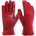 isotoner womens Stretch Fleece Gloves With Microluxe Lining and Smart Touch Technology