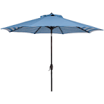 Safavieh Hadire Striped Inside Out Crank Outdoor Umbrella