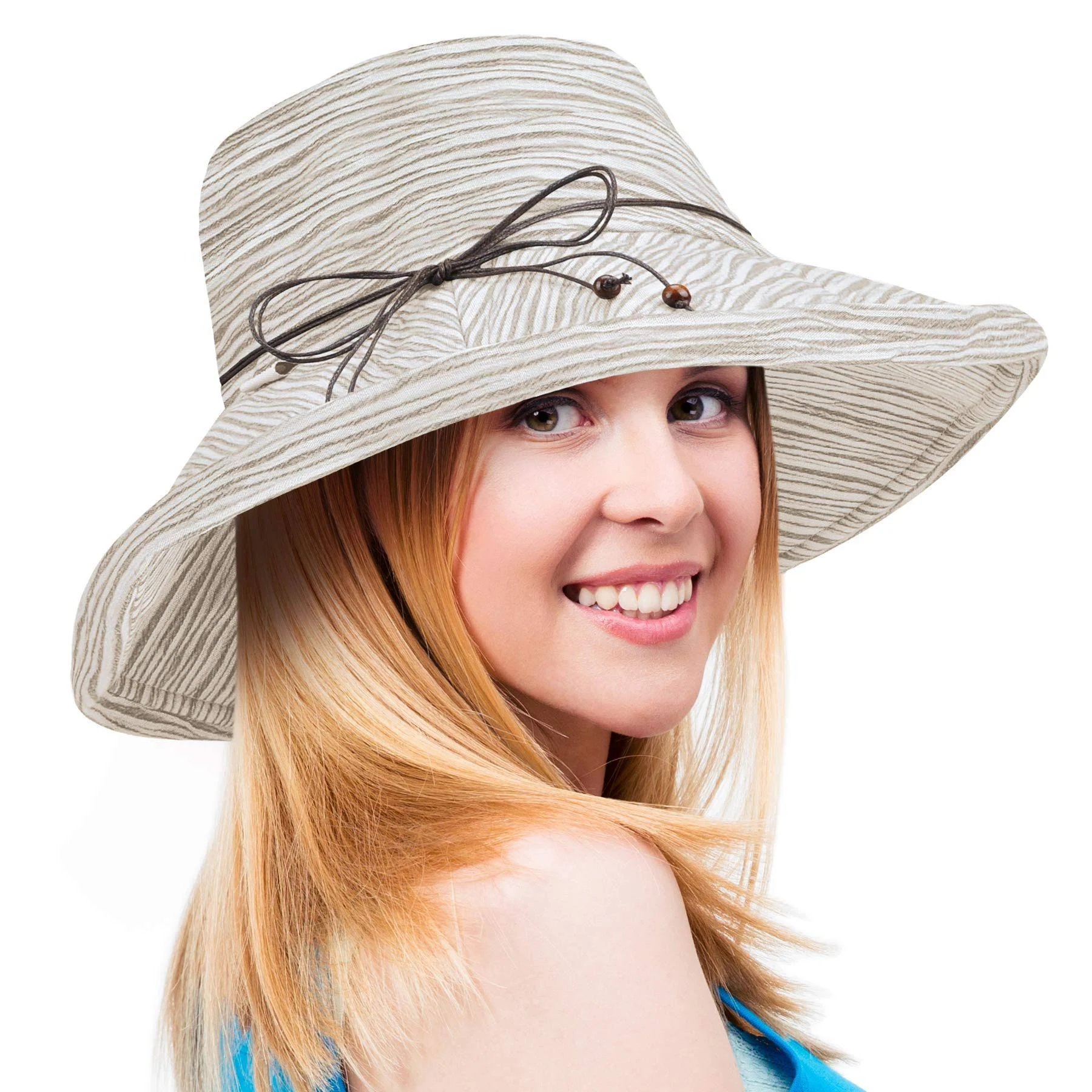 Womens Wide Brim Sun Hat UV Protection Bucket Hat Beach Foldable summer Hat