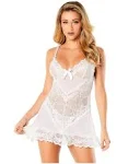 Oh La La Cheri Bridal Valentine Babydoll White / S