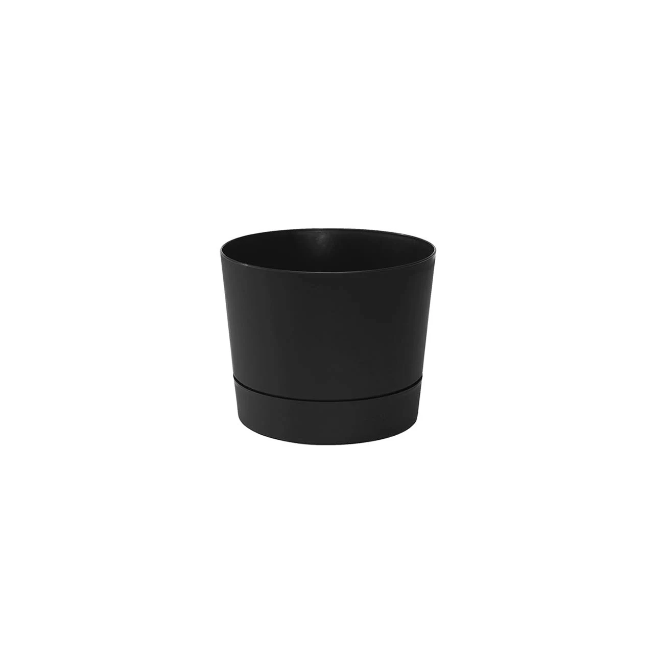 Root & Vessel Majestic Low Profile Cylinder Pot, Black, 4.5 inch