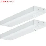 Torchstar LED Under Cabinet Lighting 3CCT 12 Inch 8W 540LM Hardwired & Plug-in