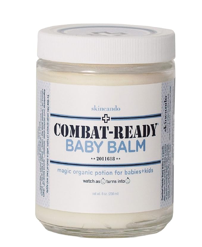 Combat Ready BABY BALM - 8oz By Skincando – All Natural - Moisturizer for Babies – Diaper Rash - Eczema - Cradle Cap - Dry Skin