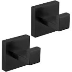 Bath Towel Hook, Matte Black Robe Hook for Bathroom Wall Mounted Heavy Duty Hook