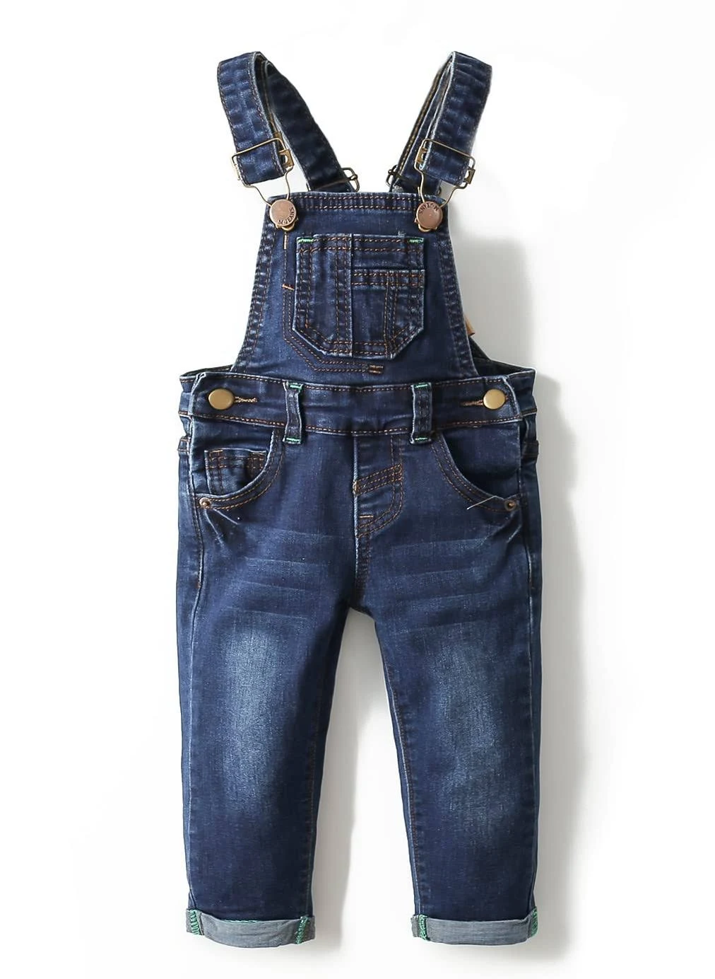 KIDSCOOL SPACE Baby Boy Girl Jean Overalls,Toddler Slim Cute Denim Jumper