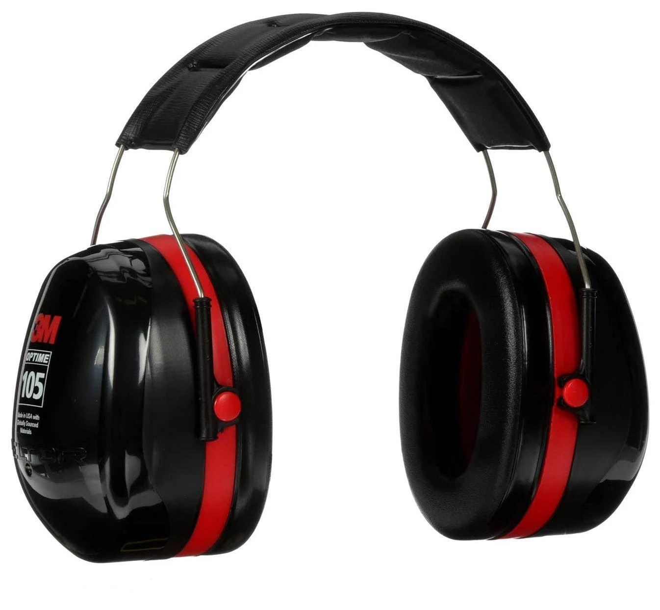 3M Peltor Optime 105 Black Behind-the-Head Earmuffs