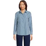 Lands' End Women's Wrinkle Free No Iron Button Front Shirt