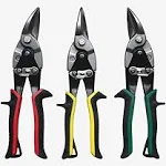 Metal Shears Aviation Snip Set 3 Pack Snips Cutters - Left. Right and Straight M