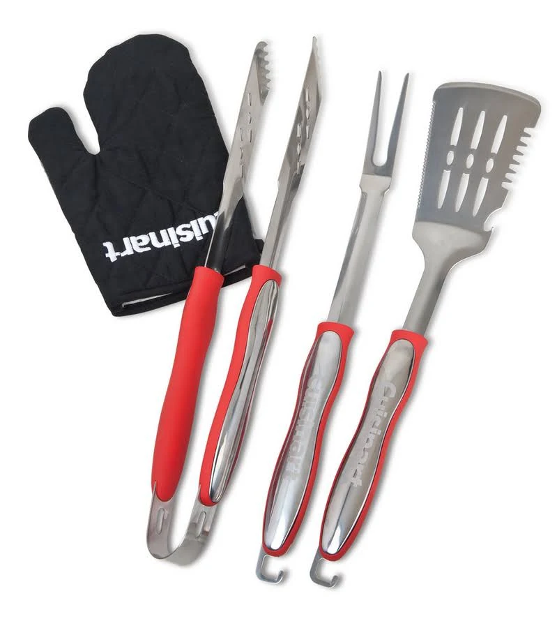 Cuisinart 3 Piece Grilling Tool Set with Grill Glove