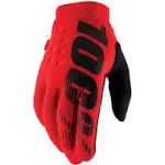 100% Men's Brisker Cold-Weather Gloves, S, Red