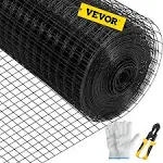 VEVOR Welded Wire Fence Vinyl Coated Chicken Rabbit Mesh 1"x1" 16 Gauge