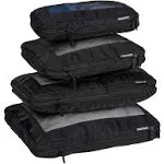 Aerotrunk Collapsible Compression Packing Cubes (4-Pack or 6-Pack) Black / 4-Pack