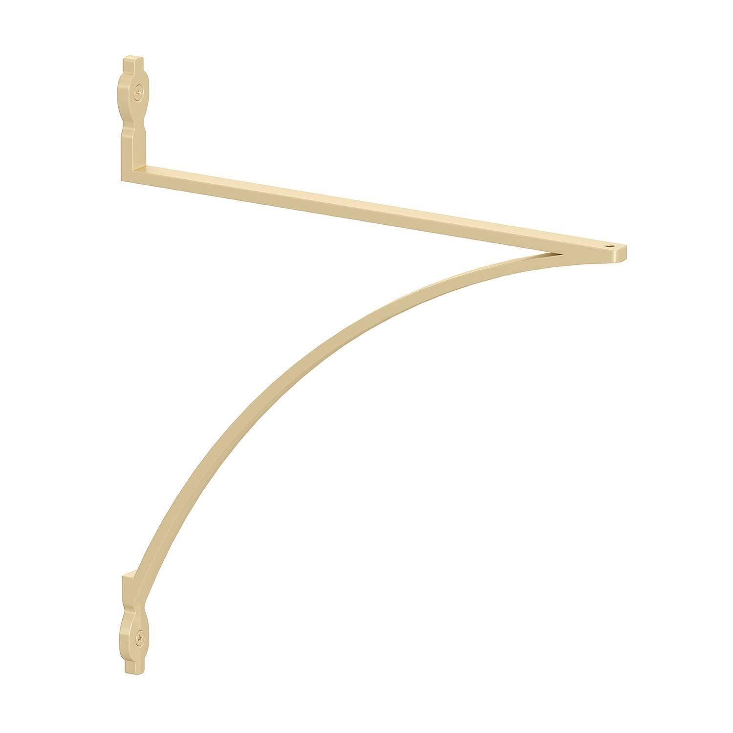 Shelf-Made Lewiston Decorative Shelf Bracket, Satin Gold, 12-inches