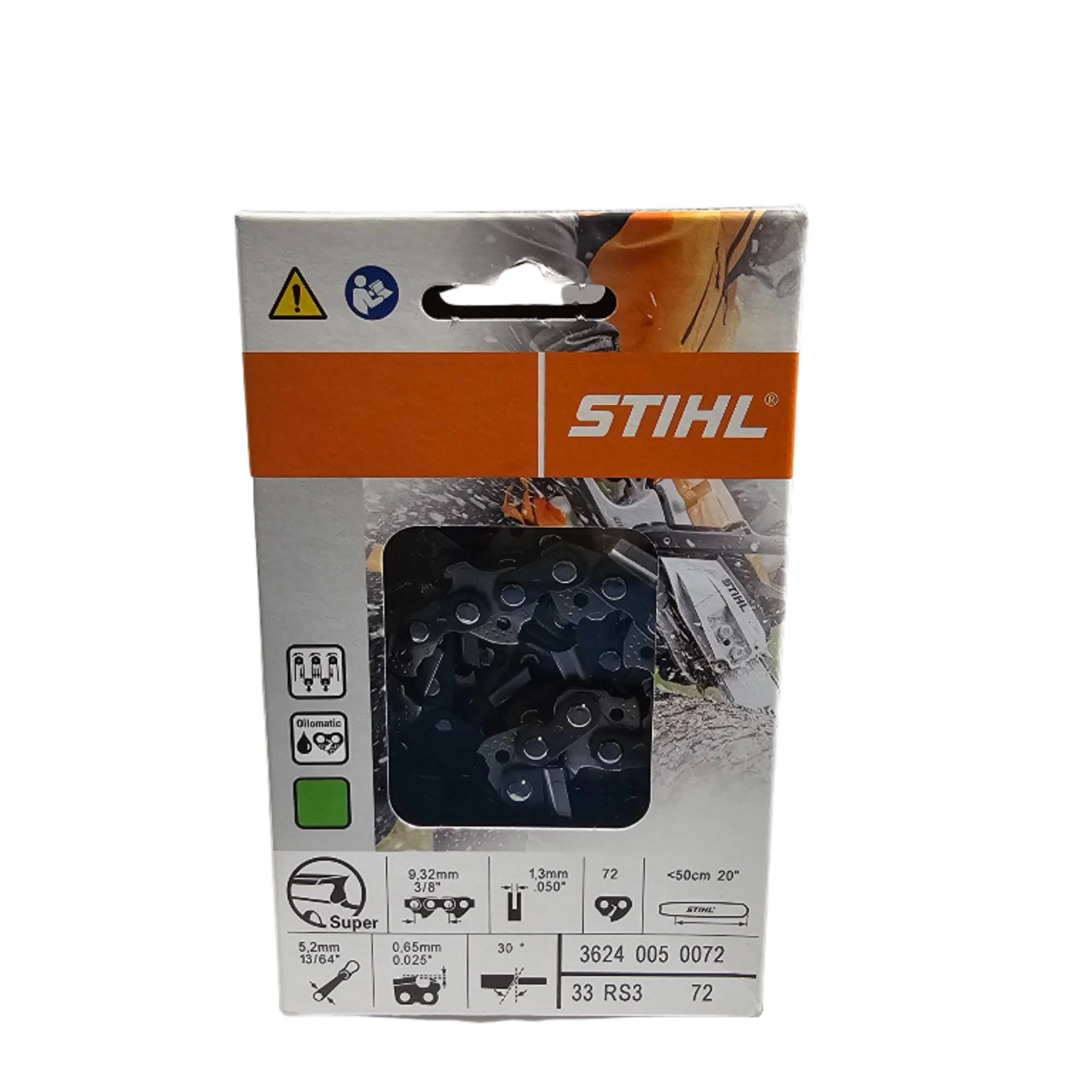 Stihl 33RS3 Rapid Saw Chain Loop (72 Drive Links, 3/8" Pitch, .050" Gauge)