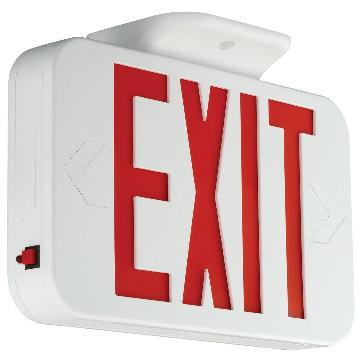 Compass CER Hubbell Lighting LED Emergency Exit Sign, Red