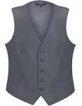 Gioberti Mens Formal Suit Vest, Men's, Size: Large, Gray