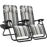 Best Choice Products Set of 2 Zero Gravity Lounge Chair Recliners