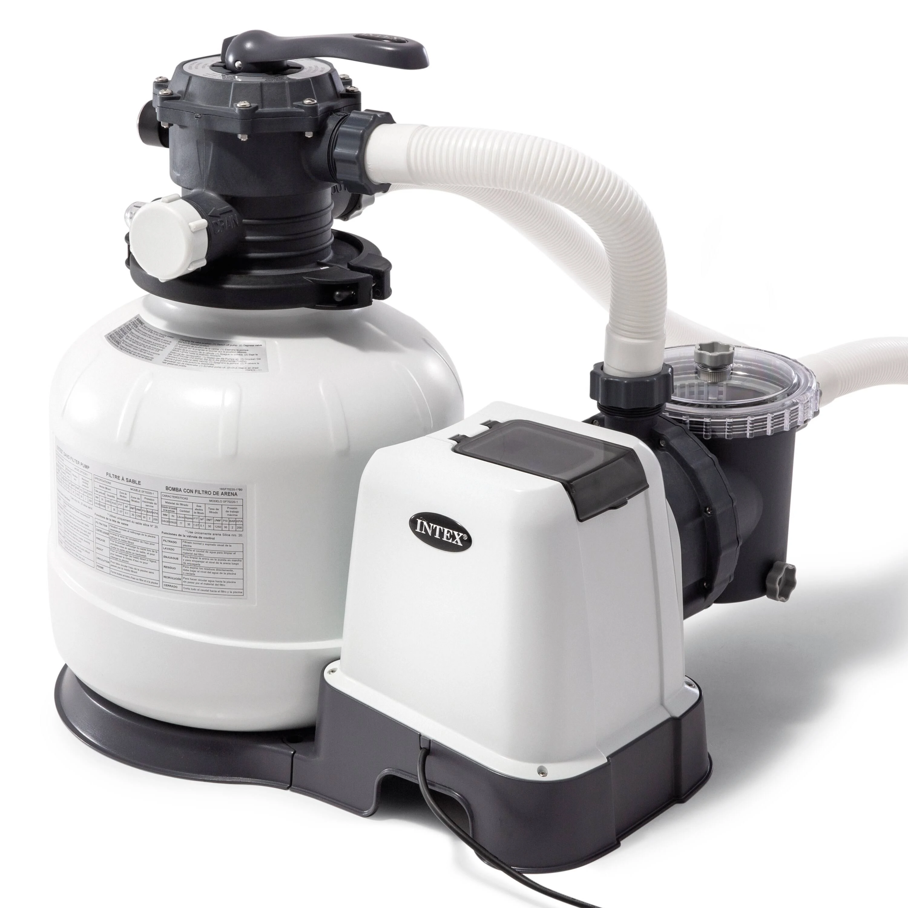 Intex - 2800 GPH Above Ground Pool Sand Filter Pump with Automatic Timer