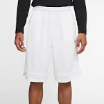 Nike Men's Dri-Fit Icon Basketball Shorts - White / White / Black