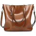 Womens Leather Purses and Handbags Top Handle Satchel Bags Tote Bags Tote Pur...