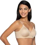 Vanity Fair Women's Full Coverage Beauty Back Smoothing Bra, 4-Way Stretch Fabric, Lightly Lined Cups up to DD