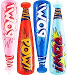 Inflatable Baseball Bats - (Pack of 12) Oversized 20 Inch Inflatable Toy Bat