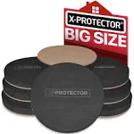 Felt Sliders X-Protector 8-Pieces 4 3/4 inch Wood Furniture Sliders - Heavy Duty