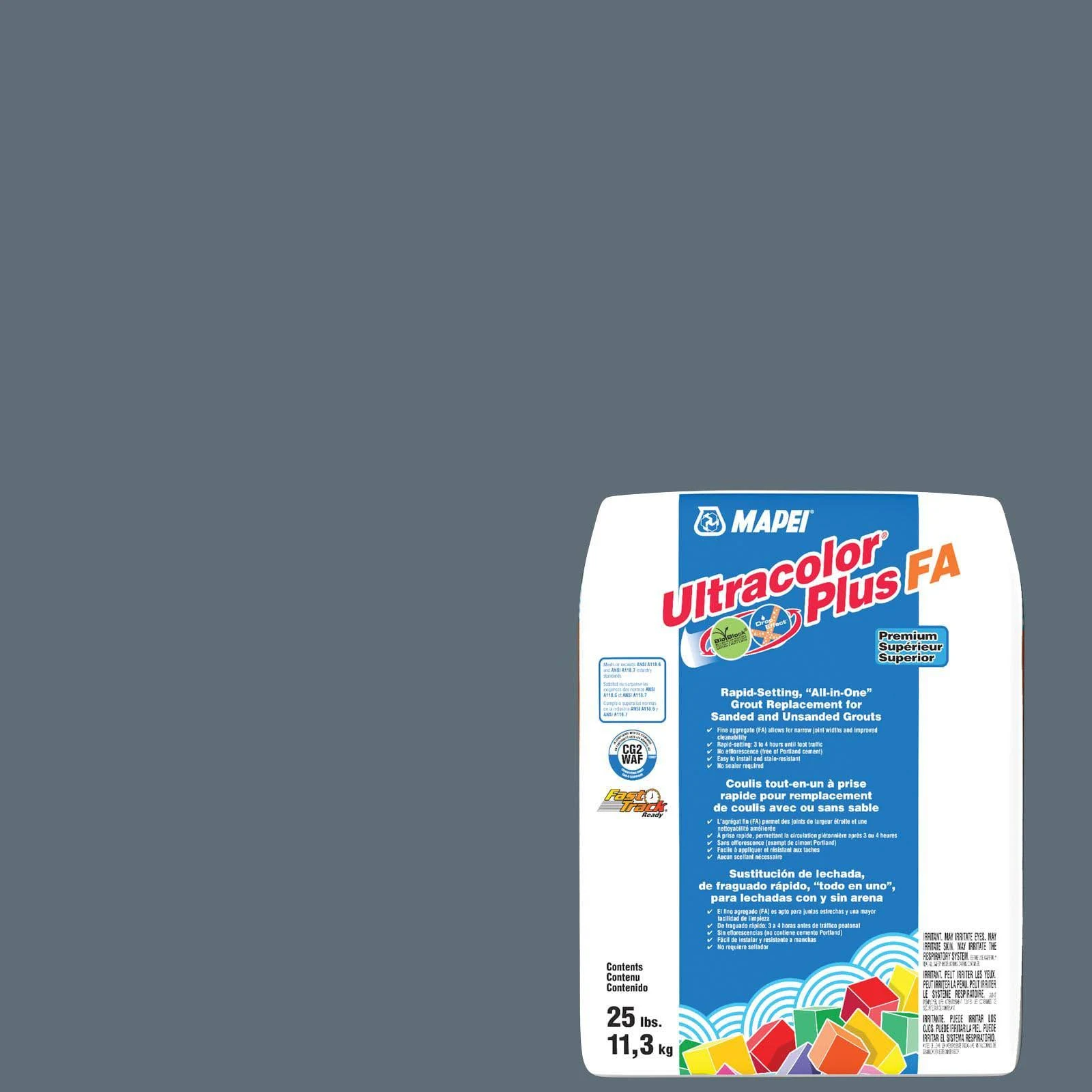 Mapei Ultracolor Plus Fa 10-lb Charcoal All-in-One Grout