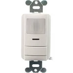 WSX PDT WH Wall Switch Occupancy Sensor, Passive Dual Technology, White