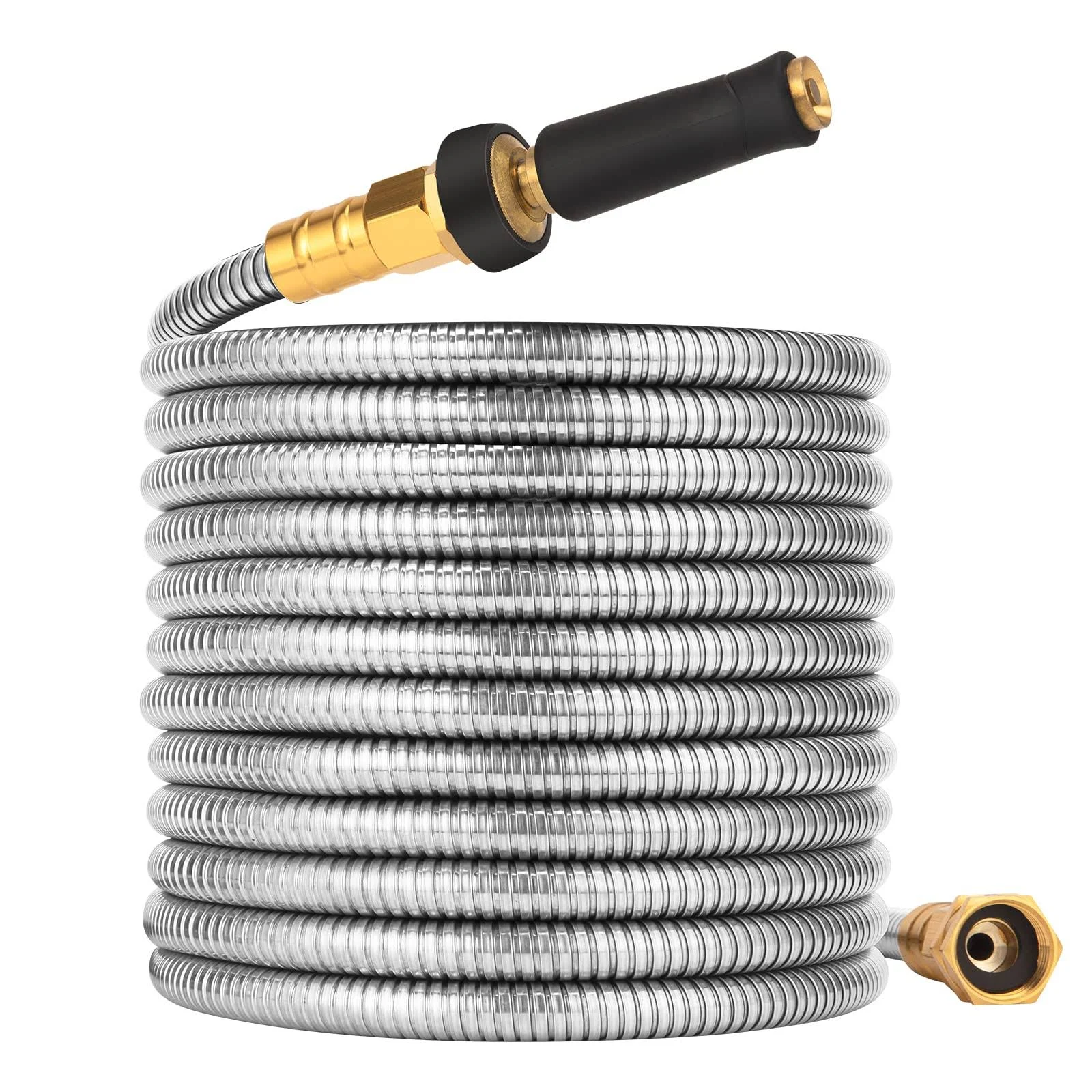 Rosy Earth Metal Garden Hose 304 Stainless Steel Water Hose