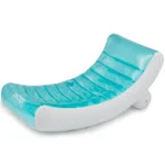 Intex 58856EP Pool Float Rockin' Blue/White Vinyl Inflatable Lounge Blue/White