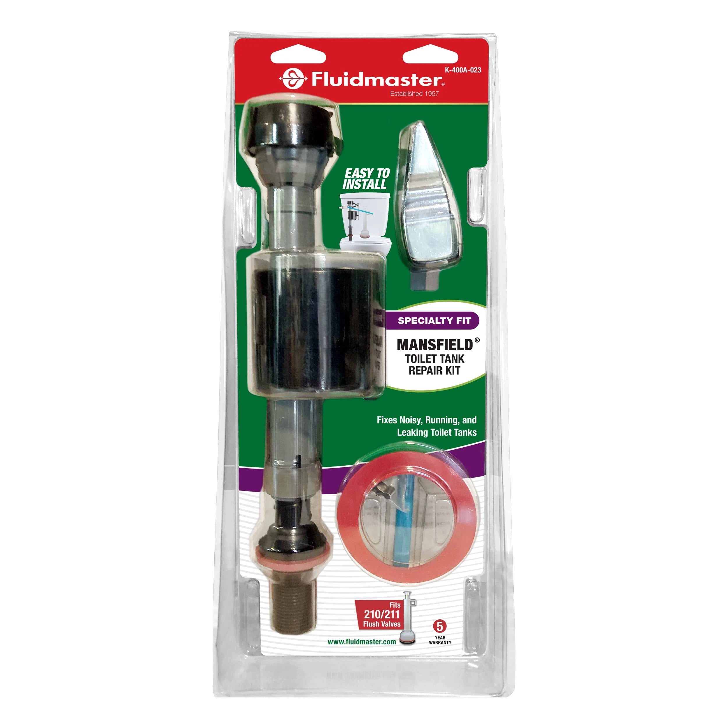 Fluidmaster Mansfield Toilet Fill Valve and Flush Valve Seal Repair Kit